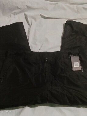 Arctic Quest Men's 3XL Black Insulated Snow Pants Cargo Ski Snowboard NWT QMP905